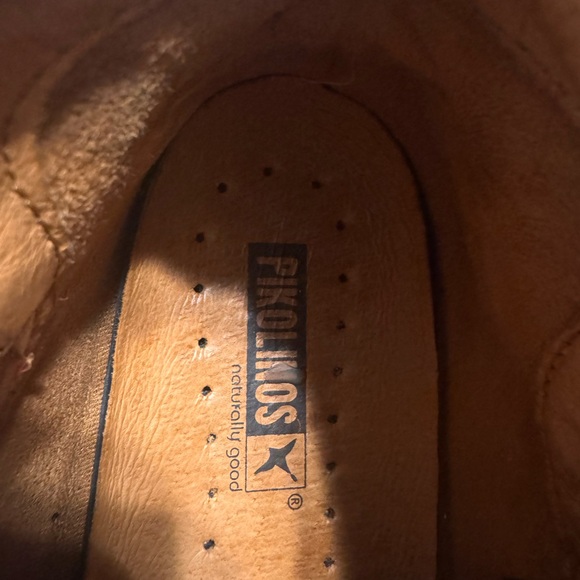 PIKOLINOS Black Leather Boots with Gold Accents - Picture 7 of 7